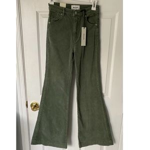 ROLLA’S corduroy high rise EASTCOAST FLARE. Size 26. Color Sage